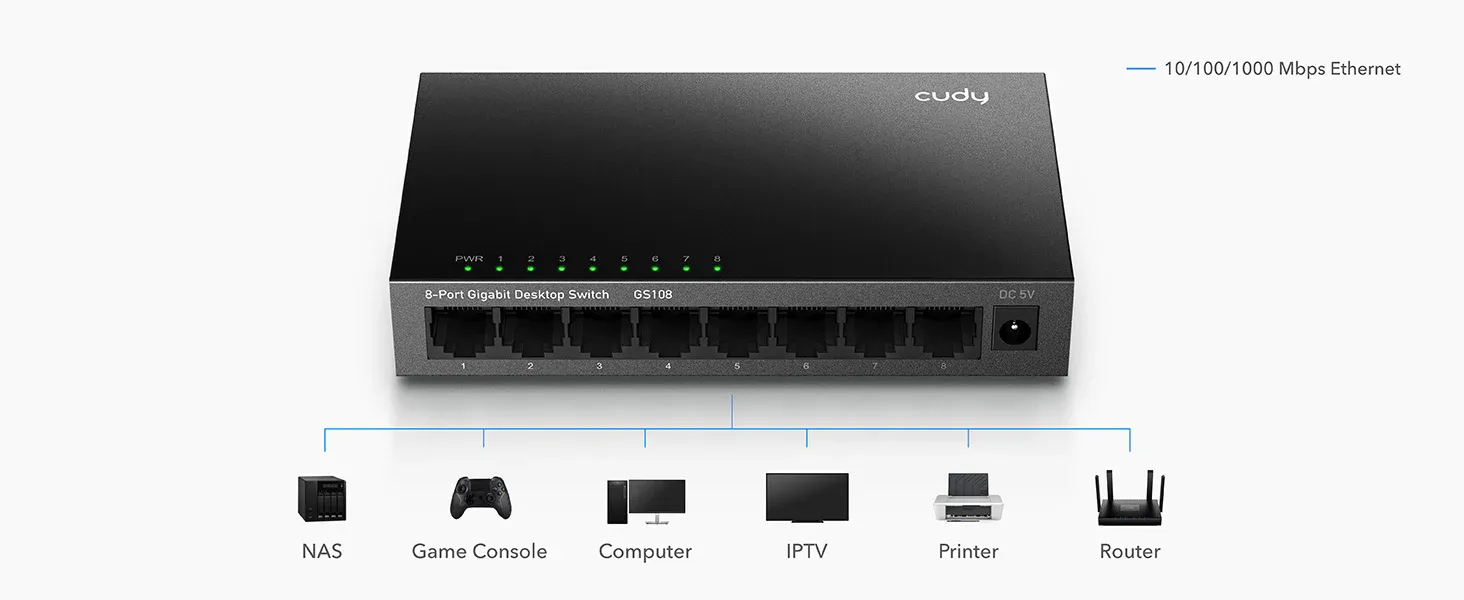 Cudy 8 Port Desktop Switch